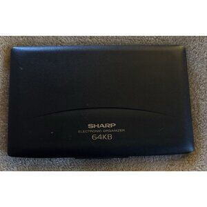 Vtg Working Sharp YO-160 Black Portable 64kb Electronic Personal Organizer 4 Ozs